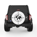 COMPASS WORLD WHITE TIRE COVER