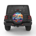 CONNECTICUT PEARL  WHITE CARBON FIBER TIRE COVER