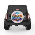 CONNECTICUT SILVER CARBON FIBER TIRE COVER