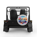 CONNECTICUT SILVER CARBON FIBER TIRE COVER FOR MOKE