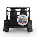 CONNECTICUT WHITE CARBON FIBER TIRE COVER FOR MOKE