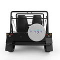 CONTINUE HEARTBEAT SILVER CARBON FIBER TIRE COVER FOR MOKE