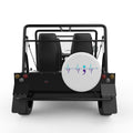 CONTINUE HEARTBEAT WHITE CARBON FIBER TIRE COVER FOR MOKE