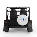 CONTINUE HEARTBEAT WHITE TIRE COVER FOR MOKE