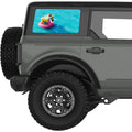 COOL POOL FLAMINGO QUARTER WINDOW DECAL FITS 2021+ FORD BRONCO 4 DOOR HARD TOP