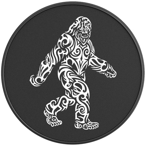COOL TRIBAL BIGFOOT PEARL  WHITE CARBON FIBER TIRE COVER