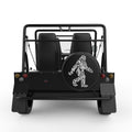 COOL TRIBAL BIGFOOT BLACK TIRE COVER FOR MOKE