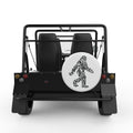 COOL TRIBAL BIGFOOT WHITE TIRE COVER FOR MOKE