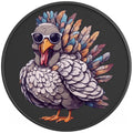 COOL TURKEY PEARL  WHITE CARBON FIBER TIRE COVER