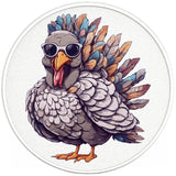 COOL TURKEY PEARL  WHITE CARBON FIBER TIRE COVER
