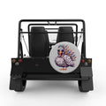 COOL TURKEY SILVER CARBON FIBER TIRE COVER FOR MOKE