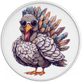 COOL TURKEY WHITE TIRE COVER