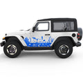 CORAL REEF SIDE GRAPHIC DECAL FITS 2018+ JEEP WRANGLER 2 DOOR JL