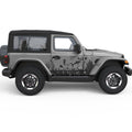 CORAL REEF SIDE GRAPHIC DECAL FITS 2005-2017 JEEP WRANGLER 2 DOOR JK