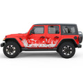 CORAL REEF SIDE GRAPHIC DECAL FITS 2018+ JEEP WRANGLER 4 DOOR JLU