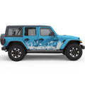 CORAL REEF SIDE GRAPHIC DECAL FITS 2005-2017 JEEP WRANGLER 4 DOOR JKU
