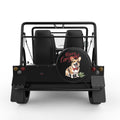CORGI CHRISTMAS DOG BLACK TIRE COVER FOR MOKE