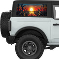 CORN FIELD SUNSET QUARTER WINDOW DECAL FITS 2021+ FORD BRONCO 2 DOOR HARD TOP