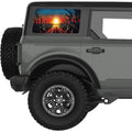 CORN FIELD SUNSET QUARTER WINDOW DECAL FITS 2021+ FORD BRONCO 4 DOOR HARD TOP