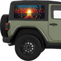 CORN FIELD SUNSET QUARTER WINDOW DECAL FITS 2011-2018 JEEP WRANGLER 2 DOOR HARD TOP JK