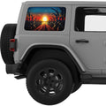 CORN FIELD SUNSET QUARTER WINDOW DECAL FITS 2011-2018 JEEP WRANGLER 4 DOOR HARD TOP JKU