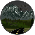 COUNTRY ROADS TAKE ME HOME BLACK CARBON FIBER TIRE COVER
