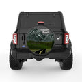 COUNTRY ROADS TAKE ME HOME BLACK CARBON FIBER TIRE COVER