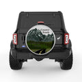 COUNTRY ROADS TAKE ME HOME SILVER CARBON FIBER TIRE COVER
