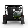 COUNTRY ROADS TAKE ME HOME SILVER CARBON FIBER TIRE COVER FOR MOKE