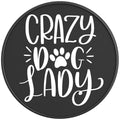 CRAZY DOG LADY BLACK CARBON FIBER TIRE COVER