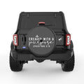 CREATED WITH A PURPOSE BLACK CARBON FIBER TIRE COVER