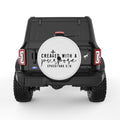 CREATED WITH A PURPOSE PEARL  WHITE CARBON FIBER TIRE COVER