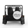 CREATED WITH A PURPOSE WHITE TIRE COVER FOR MOKE