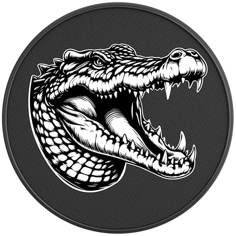 CROCODILE BLACK CARBON FIBER TIRE COVER