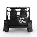 CROCODILE BLACK CARBON FIBER TIRE COVER FOR MOKE