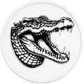 CROCODILE PEARL  WHITE CARBON FIBER TIRE COVER