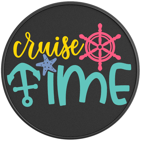 CRUISE TIME PEARL  WHITE CARBON FIBER TIRE COVER