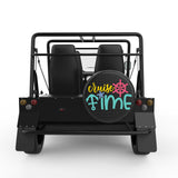 CRUISE TIME BLACK CARBON FIBER TIRE COVER FOR MOKE