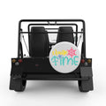 CRUISE TIME WHITE CARBON FIBER TIRE COVER FOR MOKE
