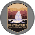 CUHAYOGA VALLEY SILVER CARBON FIBER TIRE COVER