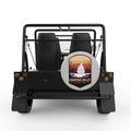 CUHAYOGA VALLEY SILVER CARBON FIBER TIRE COVER FOR MOKE