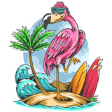 CUTE BEACH FLAMINGO
