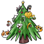 CUTE CAT CHRISTMAS TREE