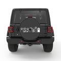 CUTE CAT PAWS BLACK CARBON FIBER TIRE COVER