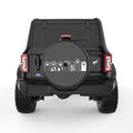 CUTE CAT PAWS BLACK CARBON FIBER TIRE COVER