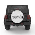 CUTE CAT PAWS BLACK TIRE COVER