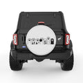 CUTE CAT PAWS PEARL  WHITE CARBON FIBER TIRE COVER