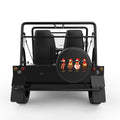 CUTE CHRISTMAS CHICKENS BLACK CARBON FIBER TIRE COVER FOR MOKE