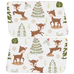 CUTE FAWNS AND TREES QUARTER WINDOW DRIVER & PASSENGER DECALS