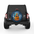 CUTE TEDDY BEAR HALLOWEEN BLACK TIRE COVER